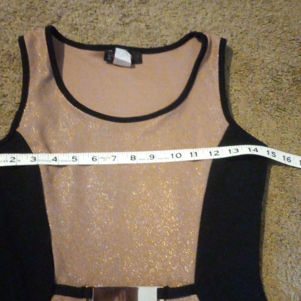 Annabelle Womens Dress Size S Blush Beige Champagne Black Figure Slimming Party - Picture 11 of 12